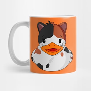 Calico Cat Rubber Duck Mug